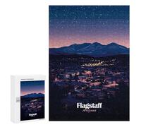 Rompecabezas para Adultos300 PCS Night View of Flagstaff, Arizona Rompecabezas para Adultos Juguete Decoración De Pared Desafío Difícil Cumpleaños Y Navidad 300 PCS