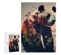 Rompecabezas para Adultos300 PCS Panda Animal Forest Rompecabezas para Adultos Juguete Decoración De Pared Regalos para Mujeres Ayuda A Ejercitar El Cerebro 300 PCS