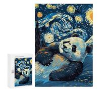 Rompecabezas para Adultos300 PCS Panda in Starry Night Style Rompecabezas para Adultos Juegos Divertidos Decoración De Pared Oferta como Regalos para Toda La Familia 300 PCS