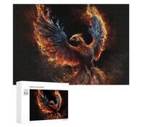 Rompecabezas para Adultos300 PCS Phoenix Rising Fire and Flame Artwork Rompecabezas para Adultos Juegos Familiares Análisis Y Lógica Reducción del Estrés Regalos 300 PCS