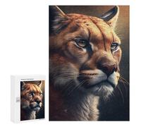 Rompecabezas para Adultos300 PCS Pumas Intense Stare Rompecabezas para Adultos Juguete Decoración De Pared Desafío Difícil Cumpleaños Y Navidad 300 PCS