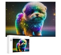 Rompecabezas para Adultos300 PCS Rainbow Pup in Space Rompecabezas De Juguete para Decoración De Pared Difícil Oferta Difícil como Regalo para Toda La Familia 300 PCS