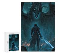 Rompecabezas para Adultos300 PCS Rainfall Reckoning Blade Against The Beast Rompecabezas para Adultos Juegos Divertidos Decoración De Pared Oferta como Regalos para Toda La Familia 300 PCS