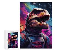 Rompecabezas para Adultos300 PCS Space Dinosaur Adventure -23 Rompecabezas para Adultos Juego Familiar Regalos para Mujeres Regalos De Juegos Desafiantes 300 PCS