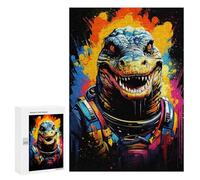 Rompecabezas para Adultos300 PCS Space Dinosaur Art Print -1 Rompecabezas para Adultos Juegos Familiares Regalos para Mujeres Regalos De Cumpleaños Únicos 300 PCS