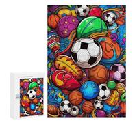 Rompecabezas para Adultos300 PCS Sports Ball Fiesta Rompecabezas para Adultos Juegos Divertidos Regalo De Cumpleaños Regalos De Cumpleaños 300 PCS