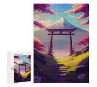 Rompecabezas para Adultos300 PCS Spring In Japan Rompecabezas para Adultos Juguete Decoración De Pared Desafío Difícil Cumpleaños Y Navidad 300 PCS