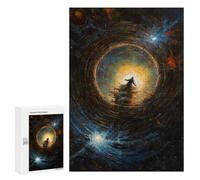 Rompecabezas para Adultos300 PCS Staring Into The Void Rompecabezas para Adultos Juguete Decoración De Pared Regalos para Mujeres Ayuda A Ejercitar El Cerebro 300 PCS