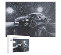 Rompecabezas para Adultos300 PCS Stylish Sports Car in Snowy Night Rompecabezas para Adolescentes Juego De Ingenio Arte De Pared Cumpleaños 300 PCS