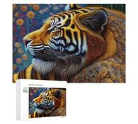 Rompecabezas para Adultos300 PCS Tiger Art Print, Wildlife Decor Rompecabezas De Juguete para Decoración De Pared Difícil Oferta Difícil como Regalo para Toda La Familia 300 PCS