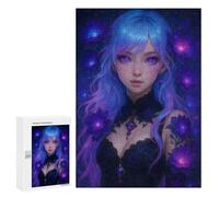 Rompecabezas para Adultos300 PCS Violet Bloom Fairy Rompecabezas para Adolescentes para Diversión Familiar Desafío Educativo Regalos Y Cumpleaños Únicos 300 PCS