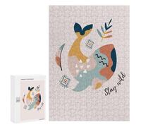 Rompecabezas para Adultos300 PCS Whale Abstract Art Print Rompecabezas para Adultos Juegos Divertidos Decoración De Pared Oferta como Regalos para Toda La Familia 300 PCS