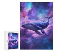 Rompecabezas para Adultos300 PCS Whale in Space Wallpaper-1 Rompecabezas para Adultos Juego De Ingenio Ensamblaje De Patrones Cumpleaños