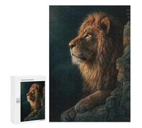 Rompecabezas para Adultos300 PCS Wild Lion Majesty Rompecabezas para Adolescentes Juegos Relajantes para La Diversión Familiar Actividades Divertidas En Casa 300 PCS
