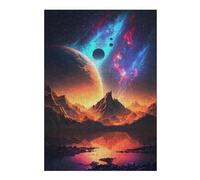 Rompecabezas para Adultos38x26cm/1000pcs Galactic Reflections Rompecabezas para Adolescentes Juego De Ingenio Desafío Difícil Ayuda A Ejercitar El Cerebro 38x26cm/1000pcs