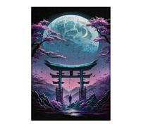Rompecabezas para Adultos38x26cm/1000pcs Japan Gateway to The Moon Rompecabezas para Adultos Juegos Familiares Que Mejoran La Memoria Oferta como Regalo para Toda La Familia 38x26cm/1000pcs