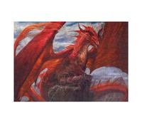 Rompecabezas para Adultos38x26cm/1000pcs Red Dragon Guardian of Eggs Rompecabezas para Adultos Juegos Relajantes Que Mejoran La Memoria Cumpleaños 38x26cm/1000pcs