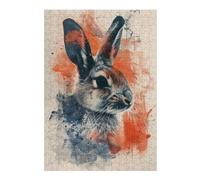Rompecabezas para Adultos38x26cm/1000pcsS Abstract Rabbit Art Print Rompecabezas para Adolescentes Juegos Relajantes Regalos para Mujeres Regalos De Cumpleaños Únicos 38x26cm/1000pcsS