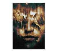 Rompecabezas para Adultos38x26cm/1000pcsS Flaming Face in Dark Rompecabezas para Adolescentes Juegos Relajantes Regalos para Mujeres Regalos De Cumpleaños Únicos 38x26cm/1000pcsS