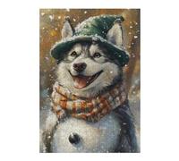 Rompecabezas para Adultos38x26cm/1000pcsS Winter Husky Adventure Rompecabezas Juguetes Antiestrés Alivio del Estrés Cumpleaños