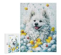 Rompecabezas para Adultos500 PCS A American Eskimo Dog Rompecabezas para Adultos Juegos Familiares Mejora La Memoria Cumpleaños Y Navidad 500 PCS