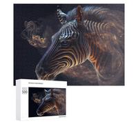 Rompecabezas para Adultos500 PCS Abstract Horse Portrait Digital Art Rompecabezas para Adolescentes Juego De Ingenio Arte De Pared Cumpleaños 500 PCS