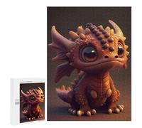 Rompecabezas para Adultos500 PCS Adorable Baby Dragon Artwork -2 Rompecabezas para Adultos Juegos Relajantes Que Mejoran La Memoria Toda La Familia 500 PCS