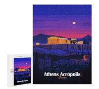 Rompecabezas para Adultos500 PCS Athens Acropolis Night Rompecabezas para Adultos Juguete Decoración De Pared Desafío Difícil Cumpleaños Y Navidad 500 PCS