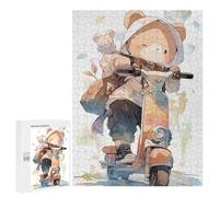 Rompecabezas para Adultos500 PCS Bear on Scooter Adventure Rompecabezas para Adultos Juego Familiar Regalos para Mujeres Regalos De Juegos Desafiantes 500 PCS