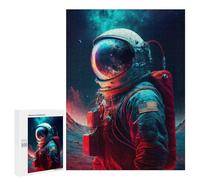 Rompecabezas para Adultos500 PCS Beyond The Stars Astronaut Rompecabezas para Adultos Juguete Decoración De Pared Regalos para Mujeres Ayuda A Ejercitar El Cerebro 500 PCS