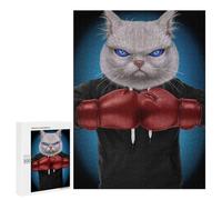 Rompecabezas para Adultos500 PCS Boxer White Cat Rompecabezas para Adultos Juguete Decoración De Pared Desafío Difícil Cumpleaños Y Navidad 500 PCS