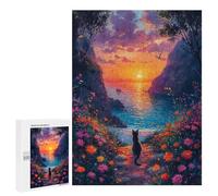 Rompecabezas para Adultos500 PCS Cat Dreaming Landscape Rompecabezas para Adultos Juegos Divertidos Decoración De Pared Oferta como Regalos para Toda La Familia 500 PCS