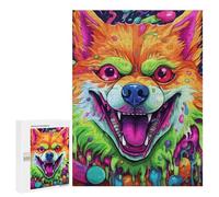 Rompecabezas para Adultos500 PCS Colorful Fox Portrait -8 Rompecabezas para Adultos Juegos Divertidos Regalo De Cumpleaños Regalos De Cumpleaños 500 PCS