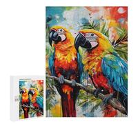 Rompecabezas para Adultos500 PCS Colorful Parrots in Art Rompecabezas De Juguete para Decoración De Pared Difícil Oferta Difícil como Regalo para Toda La Familia 500 PCS