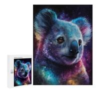 Rompecabezas para Adultos500 PCS Cosmic Koala Art Print-23 Rompecabezas para Adultos Juegos Familiares Regalos para Mujeres Regalos De Cumpleaños Únicos 500 PCS