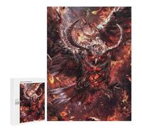Rompecabezas para Adultos500 PCS Demonic Owl from Hell Rompecabezas para Adultos Juguete Decoración De Pared Desafío Difícil Cumpleaños Y Navidad 500 PCS
