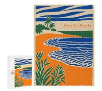 Rompecabezas para Adultos500 PCS Dolce Far Niente Beach Illustration Rompecabezas para Adolescentes Juegos Relajantes para La Diversión Familiar Actividades Divertidas En Casa 500 PCS