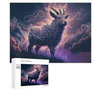 Rompecabezas para Adultos500 PCS Electric Goat in Clouds Rompecabezas para Adultos Juguete Decoración De Pared Regalos para Mujeres Ayuda A Ejercitar El Cerebro 500 PCS