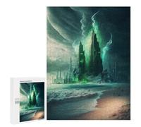 Rompecabezas para Adultos500 PCS Enchanted Coastal Metropolis -1 Rompecabezas para Adultos Juguete Decoración De Pared Desafío Difícil Cumpleaños Y Navidad 500 PCS