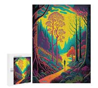 Rompecabezas para Adultos500 PCS Enchanted Forest Pathway -8 Rompecabezas para Adultos Juegos Familiares Análisis Y Lógica Reducción del Estrés Regalos 500 PCS