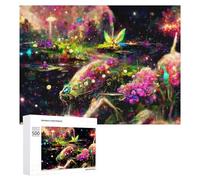 Rompecabezas para Adultos500 PCS Enchanted Garden of Colors Rompecabezas para Adultos Juegos Divertidos Regalo De Cumpleaños Regalos De Cumpleaños 500 PCS