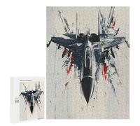 Rompecabezas para Adultos500 PCS Fighter Jet Artwork Rompecabezas para Adultos Juegos Familiares Mejora La Memoria Cumpleaños Y Navidad 500 PCS