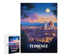 Rompecabezas para Adultos500 PCS Florence, Italy at Night Rompecabezas para Adultos Juegos Divertidos Decoración De Pared Oferta como Regalos para Toda La Familia 500 PCS