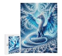 Rompecabezas para Adultos500 PCS Fractal Frost Dragon Rompecabezas para Adultos Juguete Decoración De Pared Desafío Difícil Cumpleaños Y Navidad 500 PCS