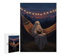 Rompecabezas para Adultos500 PCS Ghost Reading in A Hammock Rompecabezas para Adultos Juegos Familiares Mejora La Memoria Cumpleaños Y Navidad 500 PCS