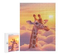 Rompecabezas para Adultos500 PCS Giraffe in The Clouds Rompecabezas para Adultos Juegos Relajantes Carrera De Velocidad De Manos Actividades Divertidas En Casa 500 PCS