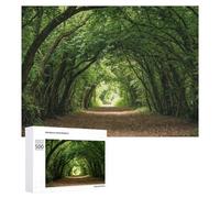 Rompecabezas para Adultos500 PCS Green Forest Tunnel Path Rompecabezas Juego De Ingenio Patrón De Ensamblaje Regalos Y Cumpleaños Únicos 500 PCS