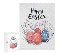 Rompecabezas para Adultos500 PCS Happy Easter Eggs Holiday Rompecabezas para Adultos Juegos Familiares Mejora La Memoria Cumpleaños Y Navidad 500 PCS