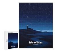 Rompecabezas para Adultos500 PCS Isle of Man Night Landscape Rompecabezas Juego De Ingenio Patrón De Ensamblaje Regalos Y Cumpleaños Únicos 500 PCS