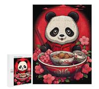 Rompecabezas para Adultos500 PCS Japan Panda Ramen Ruby Art Rompecabezas para Adultos Juegos Familiares Mejora La Memoria Cumpleaños Y Navidad 500 PCS